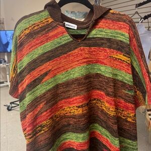 Lanerossi Multicolor Stripe Poncho